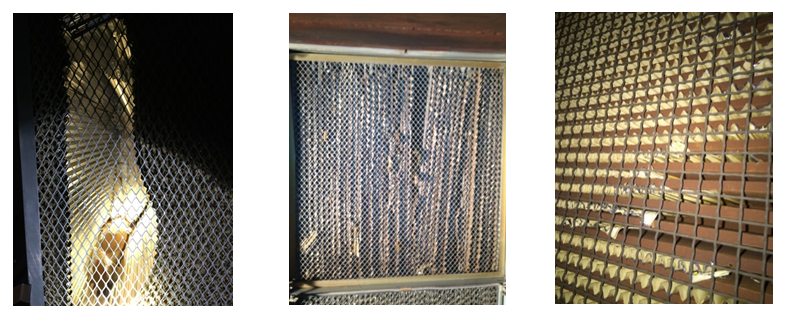 大风量导致的滤纸被隔板撕裂